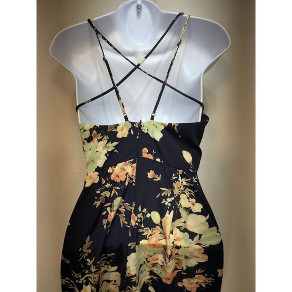 Soprano Womens Floral Maxi Summer Dress Size S Navy Strappy Beach Boho Chic - Picture 7 of 13